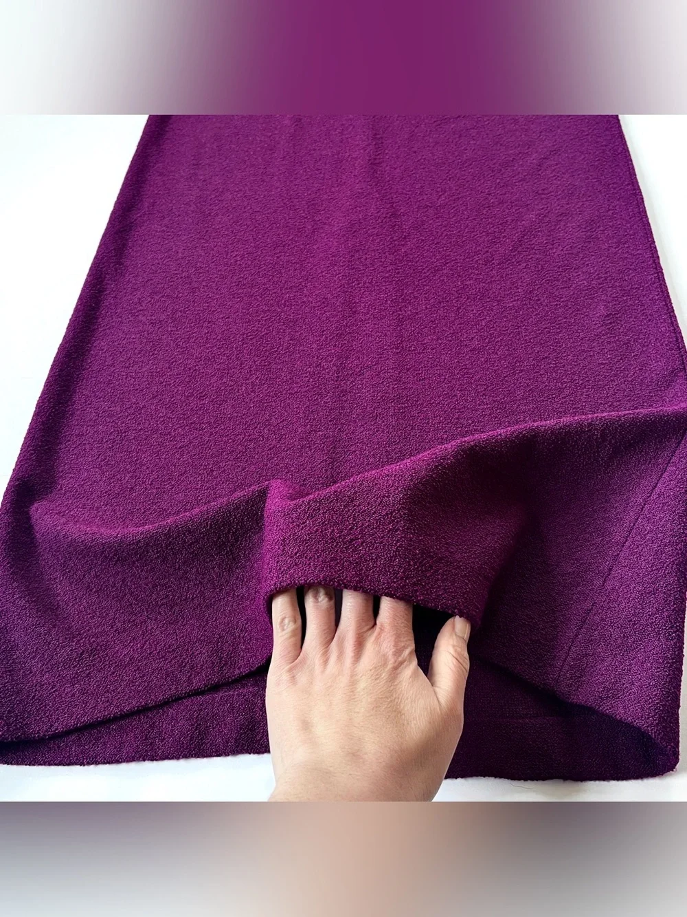 New NWOT Women’s St. John Santana Knit Midi Maxi Skirt in Dark Berry (6)